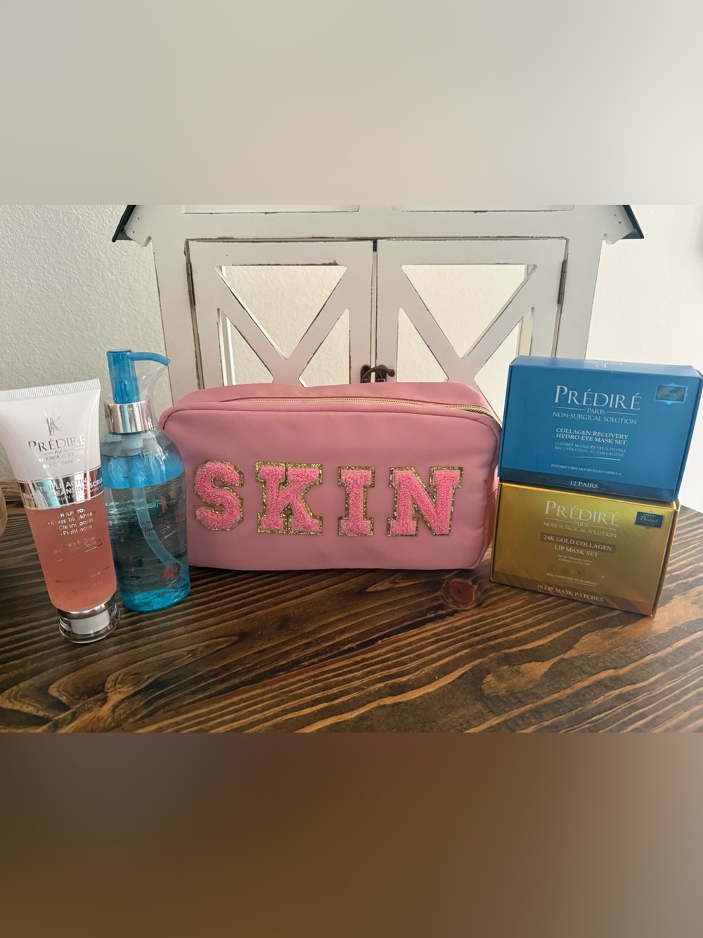 Skincare BUNDLE with Pink SKIN Cosmetic Bag